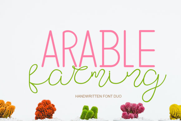 Arable Farming: A Versatile Font for Editorial Design