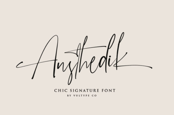 Austhedik: A Script Font for Digital Branding