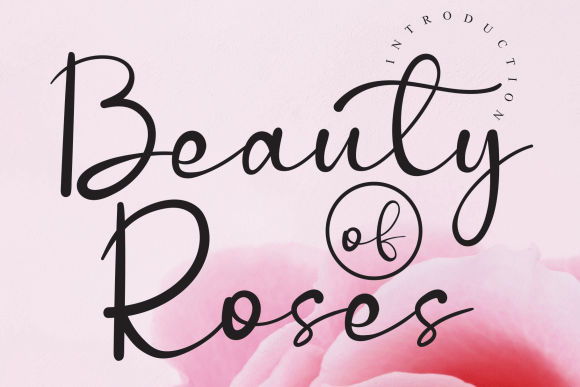 Beauty of Roses: A Handwritten Font for Makers