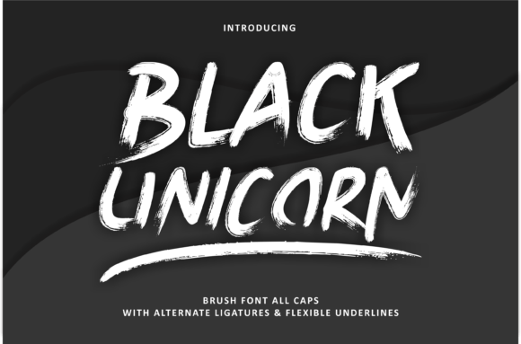 Black Unicorn: A Handwritten Font for Creative Web Design
