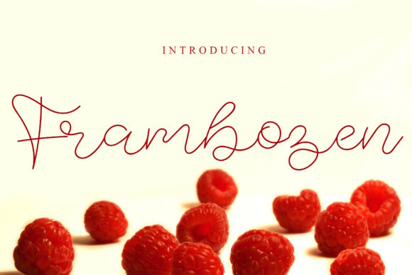Elevate Your Craft with Frambozen Handwritten Font