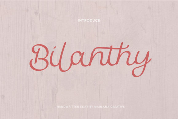 Exploring Bilanthy: A Delicate Cursive Font for Branding