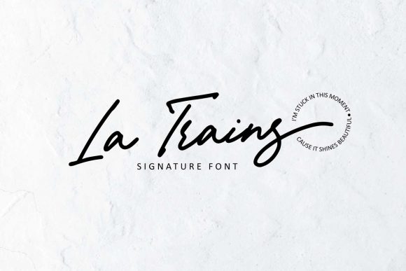 La Trains: A Handwritten Font for Crafters and Creators