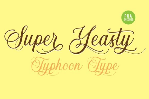 Super Yeasty: A Playful Font for Relaxed Digital Branding