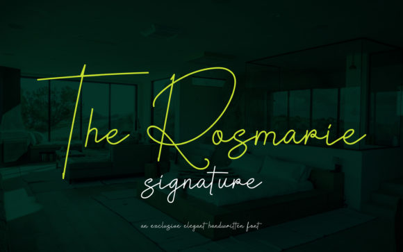 Transform Your Brand with The Rosmarie Signature Font